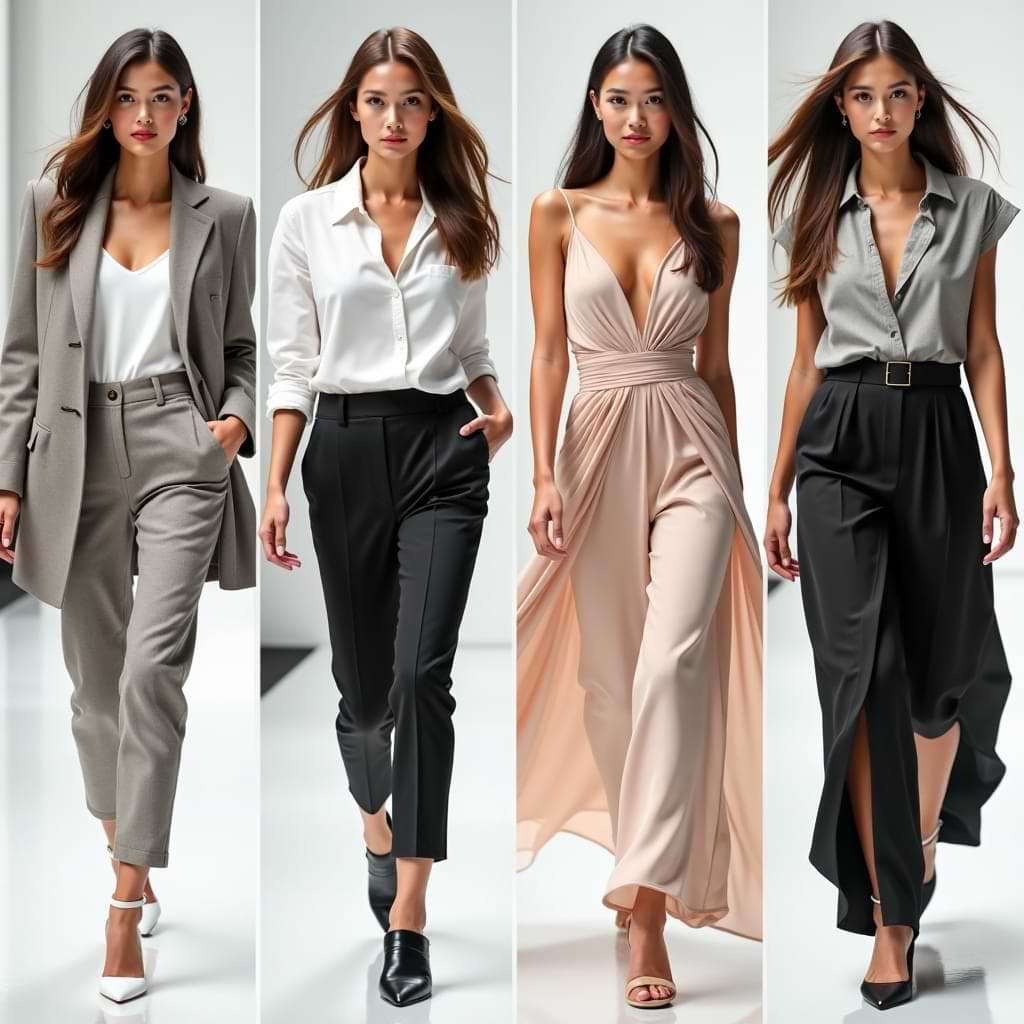 Let lensless try you on several outfits for any occasion—day to night, office to weekend—complete with accessories and fitting color palettes.